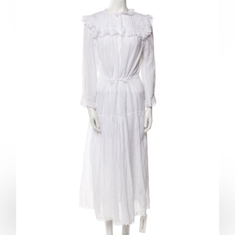 Isabel Marant White Embroidered Dress